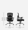 Vestra Medium Back Ergonomic Chair In Black Finish