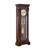 Veteran Linden Wood Grandfather Pendulum Clock In Brown