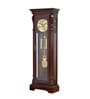 Veteran Linden Wood Grandfather Pendulum Clock In Brown