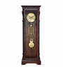 Veteran Linden Wood Grandfather Pendulum Clock In Brown