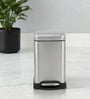 Silver Metal Vetro Trash Bin 6 Ltr