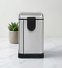 Silver Metal Vetro Trash Bin 6 Ltr