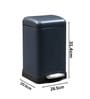 Blue Metal Vetro Trash Bin 6 Ltr
