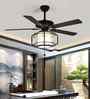 Veya Smart Fan Brown Metal + Glass , Google & Alexa Remote & App Control