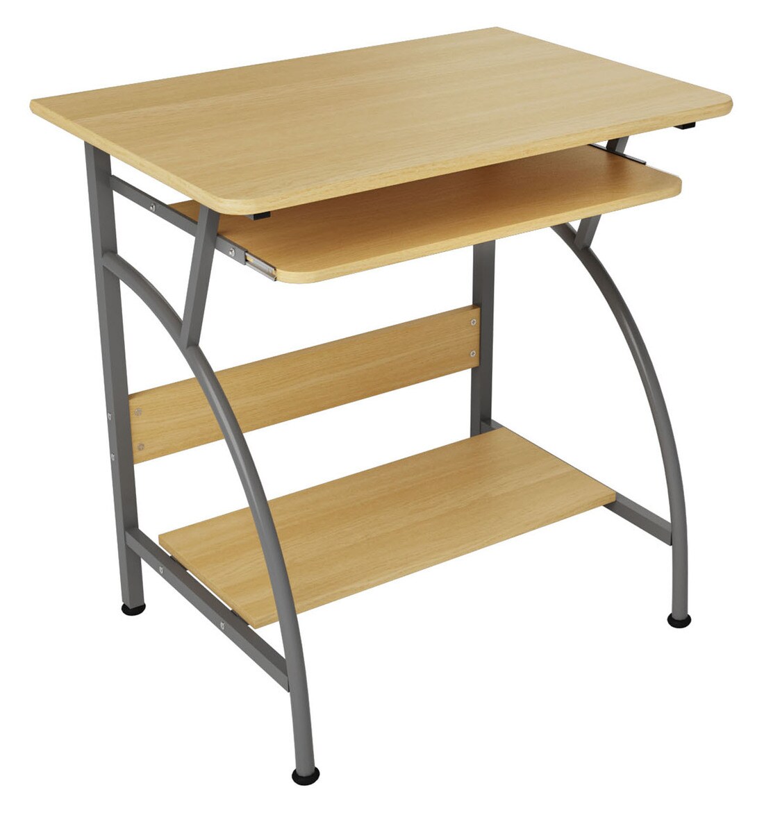 Buy Vibe Computer Table in Beech Colour by Nilkamal Online Computer