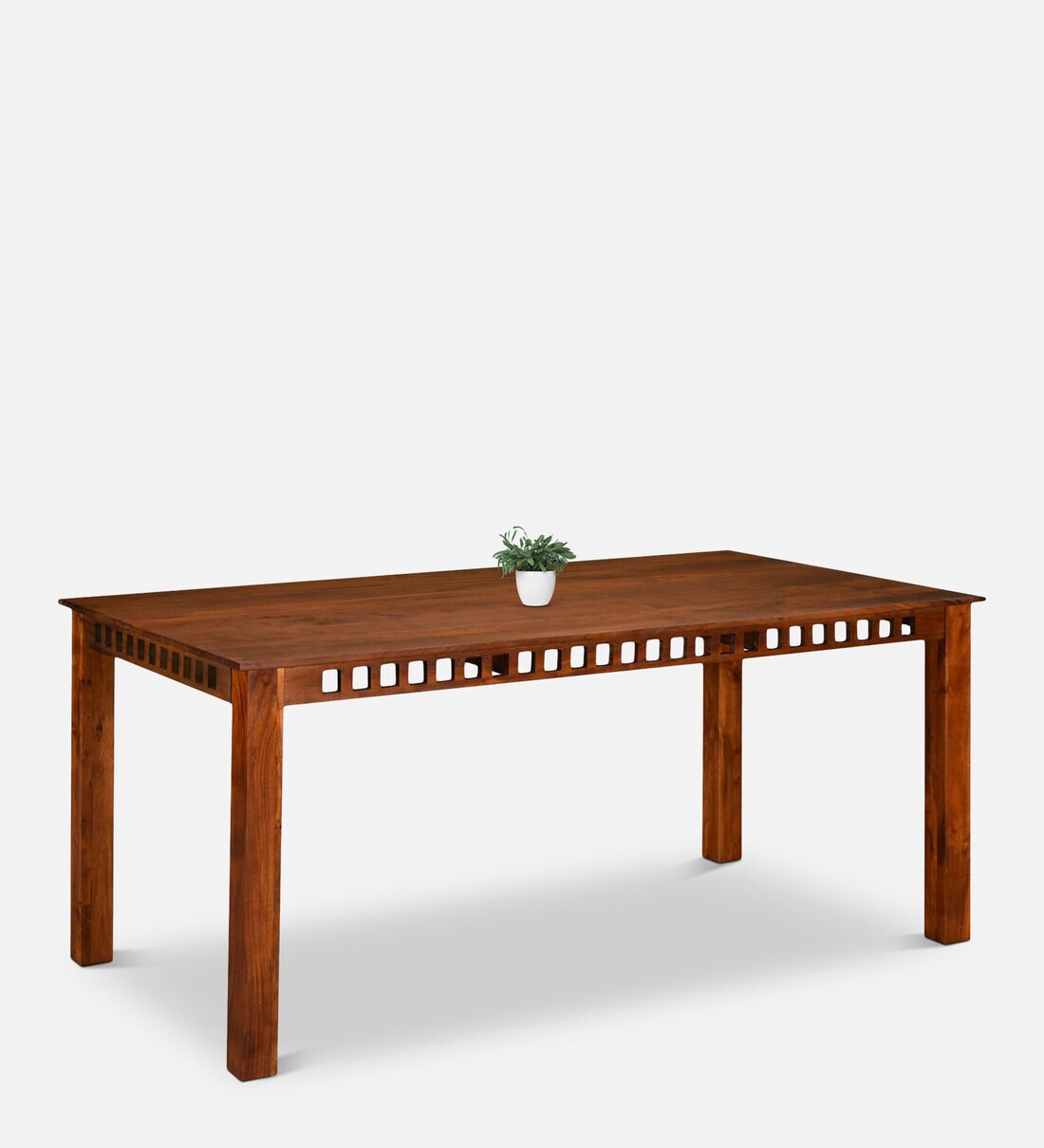 Buy Victor 6 Seater Dining Table In Brown Finish By Nilkamal Online