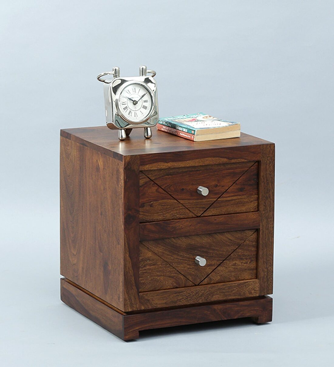 Buy Victor Solid Wood Bedside Table In Provincial Teak Finish Woodsworth By Pepperfry Online Bedside Cabinets Tables Furniture Pepperfry Product