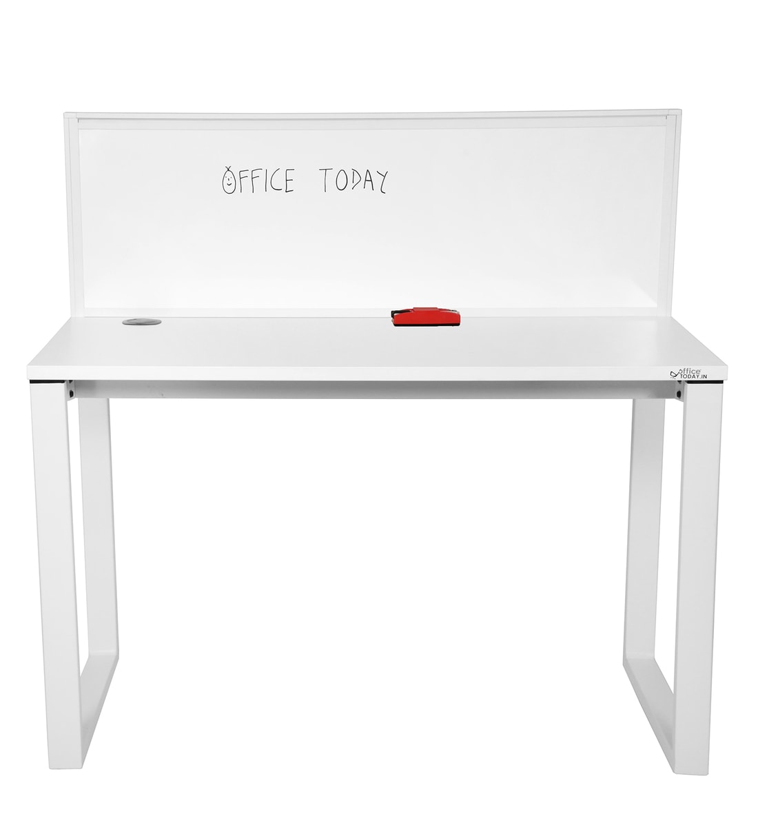 Buy Victoria Study Table with Marker Board in White Colour by Office