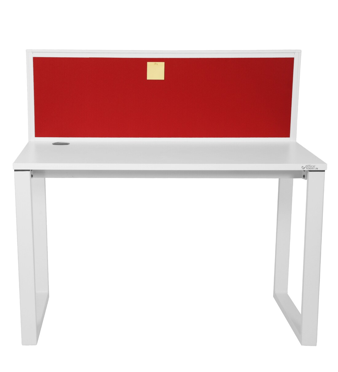 Buy Victoria Study Table with Pin Board in White Colour by Office Today