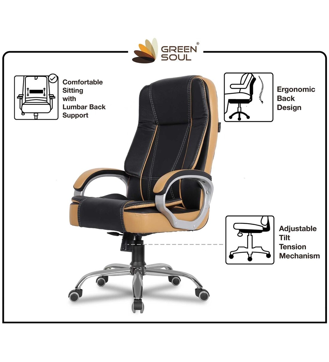 Green soul vienna discount executive office chair