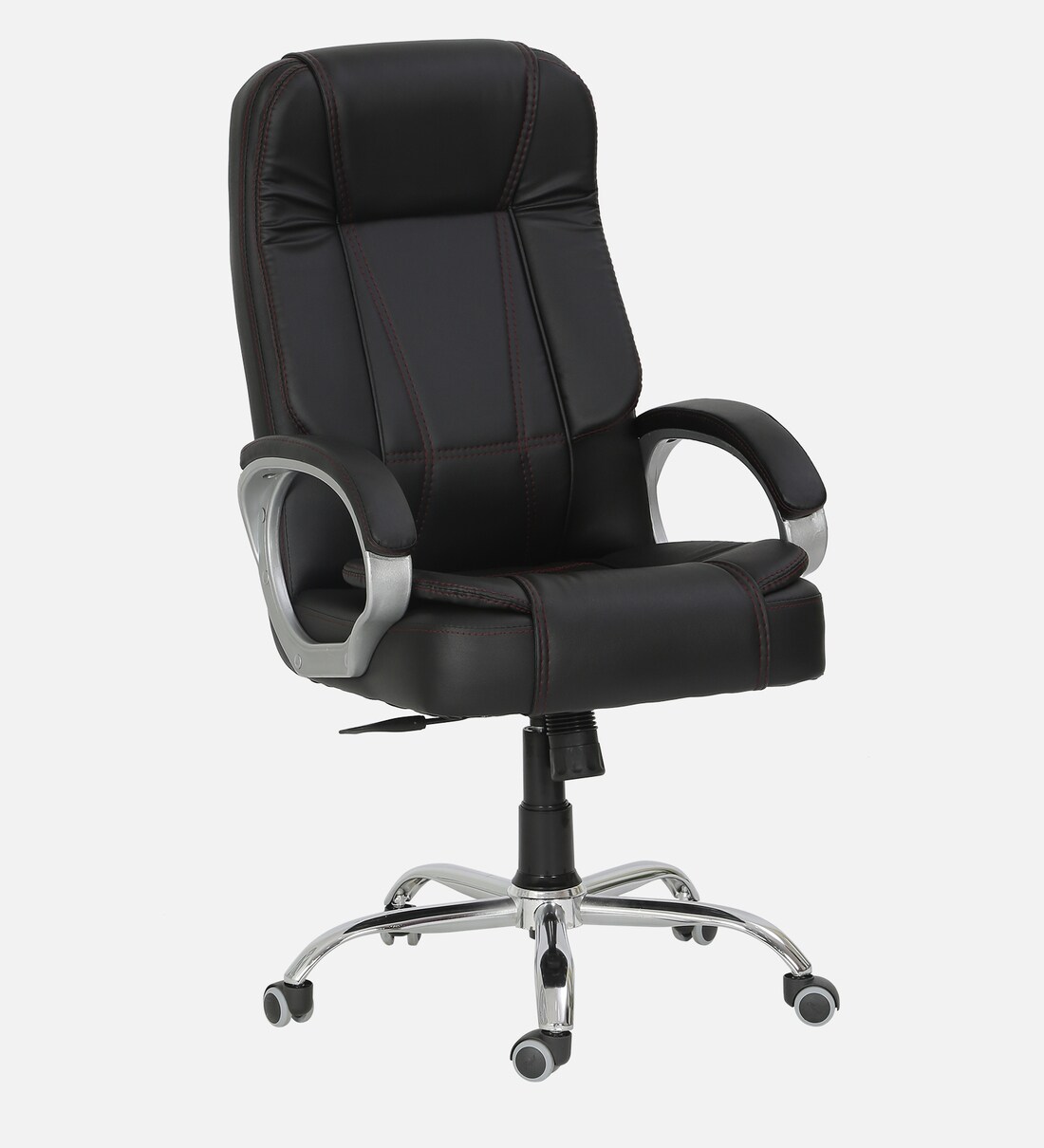 High back executive chair in black online leatherette black