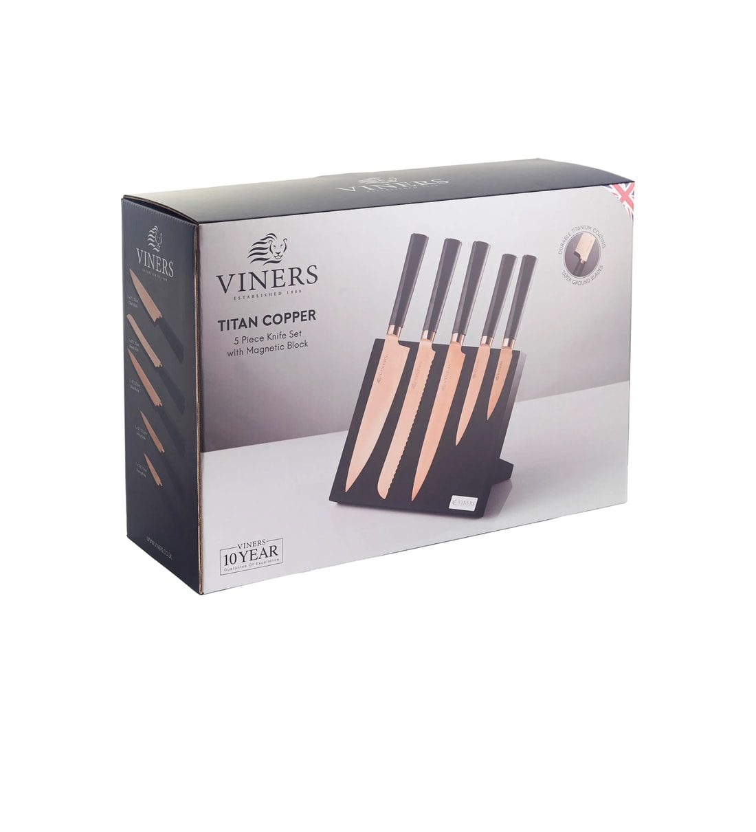 Buy VINERS TITAN COPPER PCE KNIFE BLOCK GIFTBOX at 10% OFF by