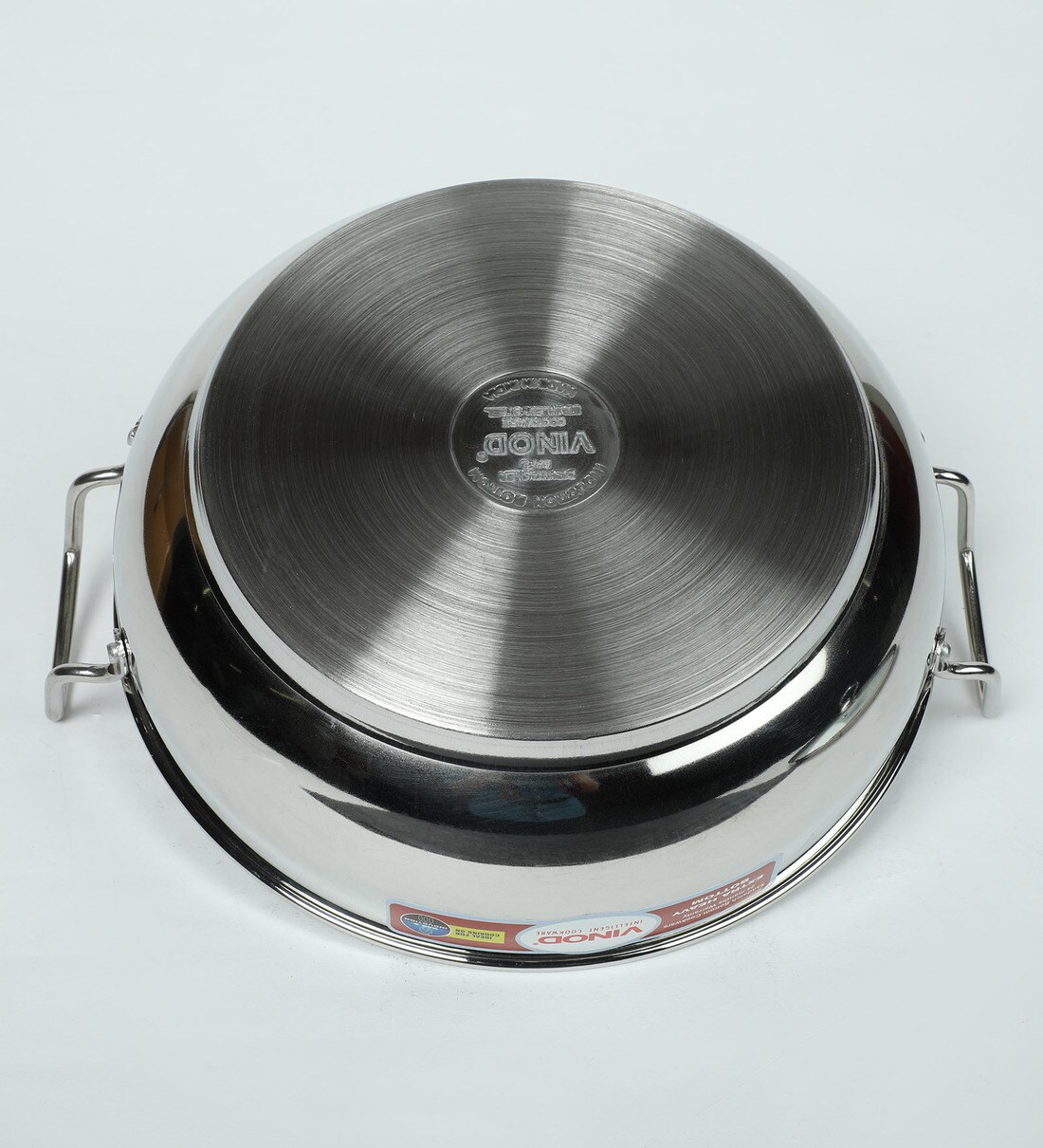 Buy Induction Base Stainless Steel Kadai With Lid, 26 Cm, 4 Ltr By