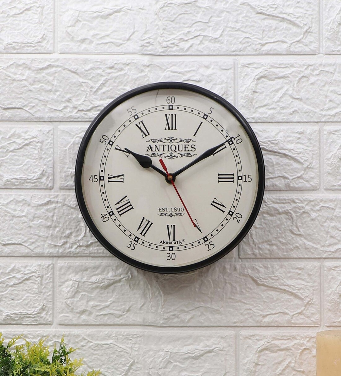 Buy Black Metal Thump Vintage Wall Clock at 14 OFF by Akeeratly
