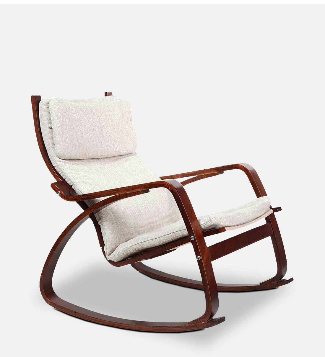 Buy Vita Rocking Chair in Beige Colour by HomeTown Online Upholstered