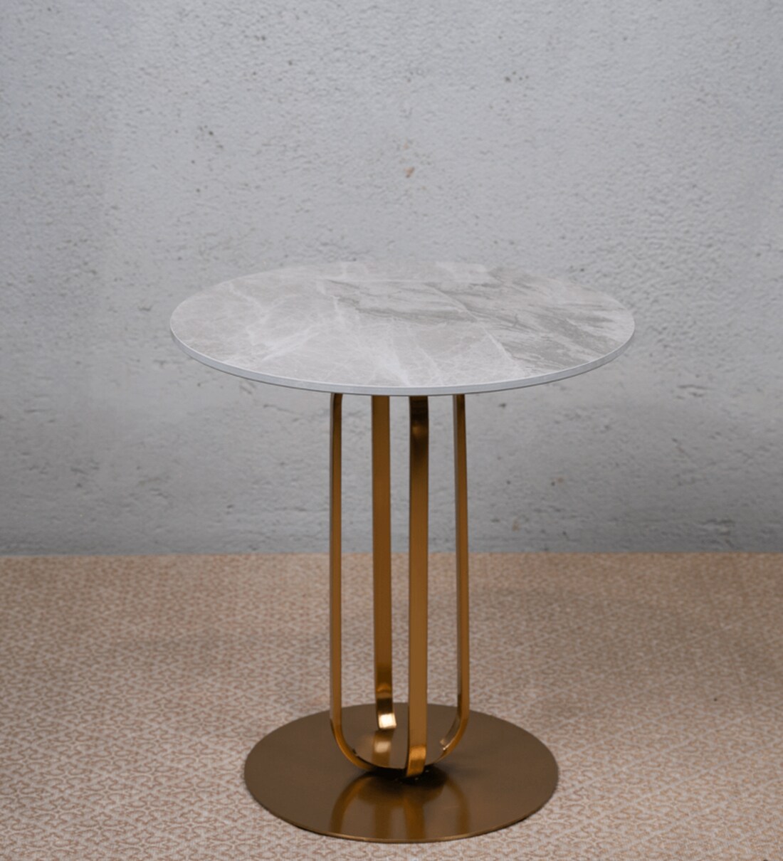 Buy Vitra Metal End Table In Golden Finish With Ceramic Tile Top at 100 ...