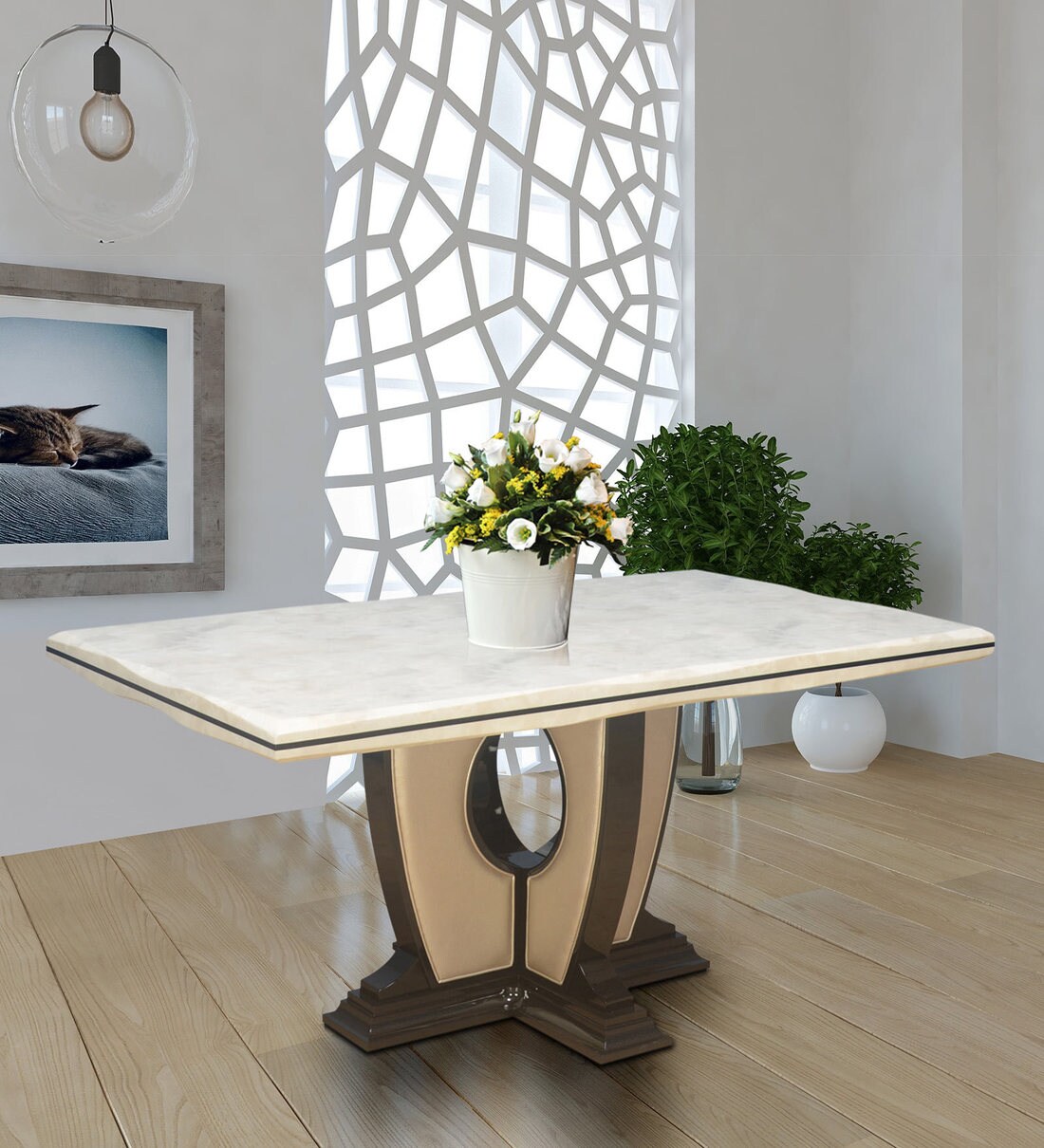 nilkamal marble dining table