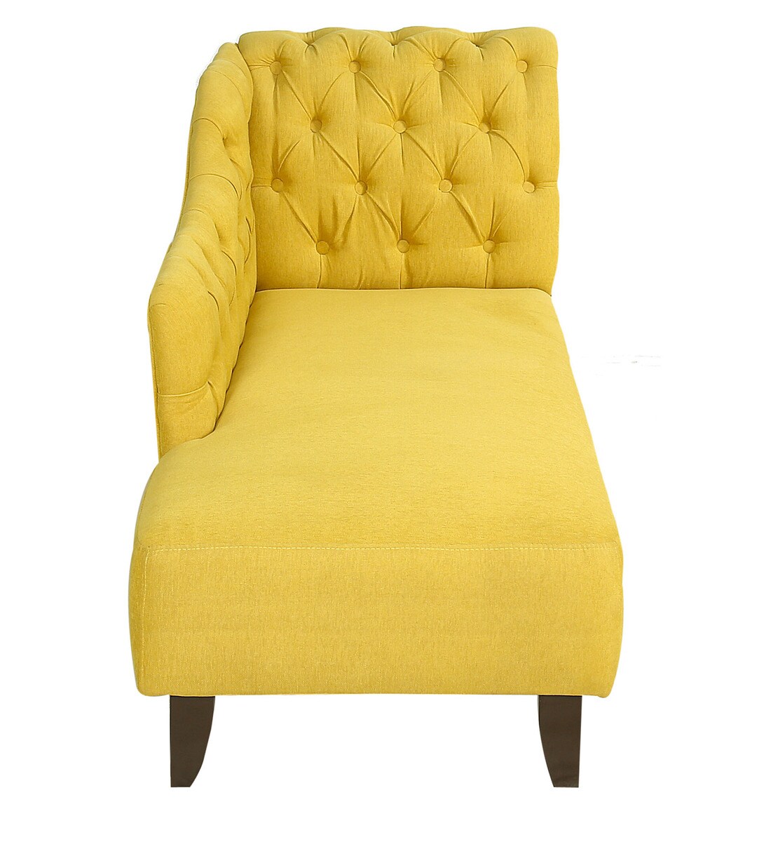 Buy Vivanka RHS Chaise Lounger in Yellow Colour by Vittoria Online Chaise Loungers Sofas and