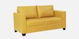 Victor Leatherette 2 Seater Sofa In Yellow Colour