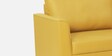 Victor Leatherette 2 Seater Sofa In Yellow Colour