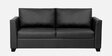 Victor Leatherette 3 Seater Sofa In Black PU Colour