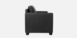 Victor Leatherette 3 Seater Sofa In Black PU Colour