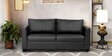 Victor Leatherette 3 Seater Sofa In Black PU Colour