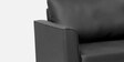 Victor Leatherette 3 Seater Sofa In Black PU Colour