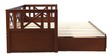Victoria Solid Wood Pull-Out Sofa Cum Bed in Antique Cherry Finish