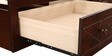 Victoria Solid Wood Pull-Out Sofa Cum Bed in Antique Cherry Finish