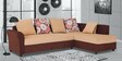 Victoria LHS Sectional Sofa in Beige Brown Colour
