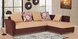 Victoria LHS Sectional Sofa in Beige Brown Colour