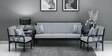 Vienna Metallic Sofa Set (3+1+1) with Cushions