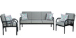 Vienna Metallic Sofa Set (3+1+1) with Cushions