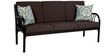 Metallika Vienna Metallic Sofa Set (3+1+1) in Brown Colour