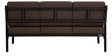 Metallika Vienna Metallic Sofa Set (3+1+1) in Brown Colour