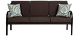 Metallika Vienna Metallic Sofa Set (3+1+1) in Brown Colour