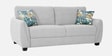 Virginia Boucle Fabric 3 Seater Sofa In White Colour