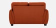 Virginia Chenille Fabric 2 Seater Sofa In Orange Colour