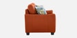 Virginia Chenille Fabric 2 Seater Sofa In Orange Colour