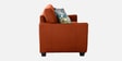 Virginia Chenille Fabric 3 Seater Sofa In Orange Colour