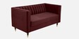 Vito Velvet 2 Seater Sofa in Wine Colour