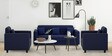 Viva Sofa Set (3+1+1) Seater in Blue Colour