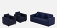 Viva Sofa Set (3+1+1) Seater in Blue Colour