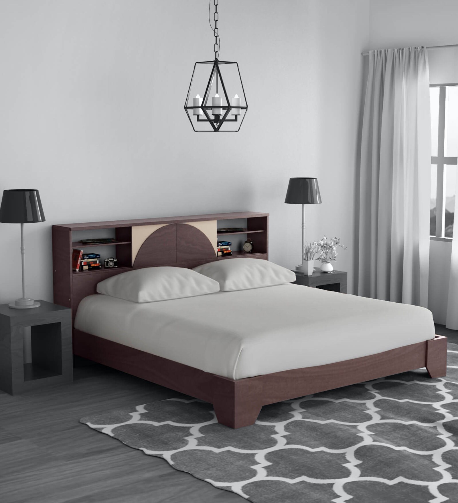 Buy Vida King Size Bed in Wenge Finish at 15 OFF by Mintwud from Pepperfry Pepperfry