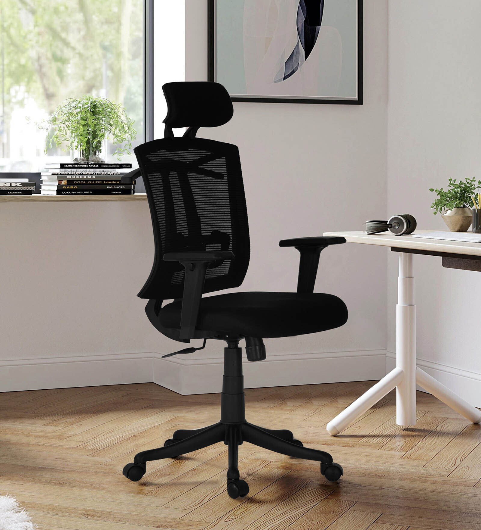 Buy Vienna Breathable Mesh Ergonomic Chair in Black Colour with ...