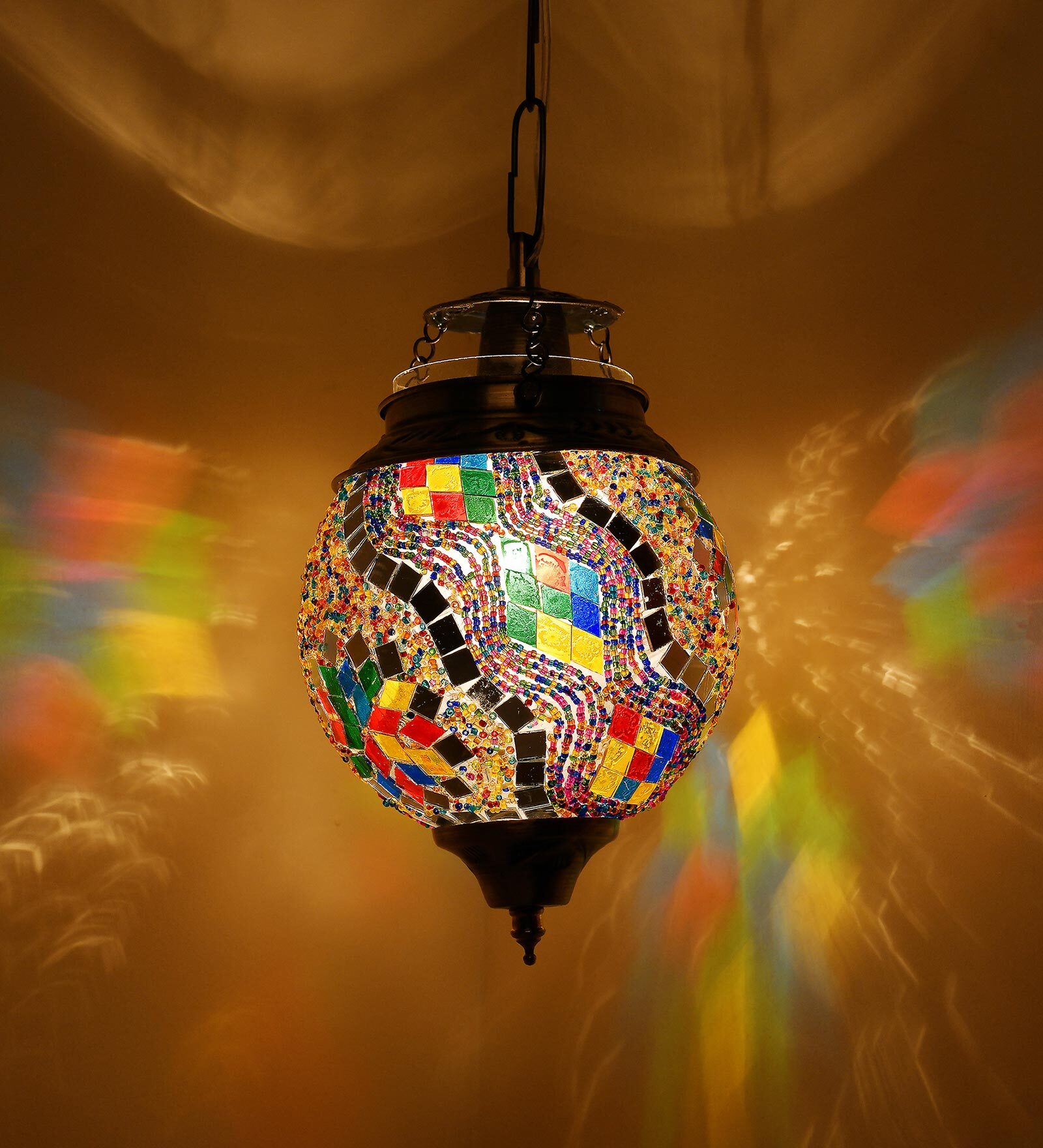 Vienna Multicolour Metal Hanging Light