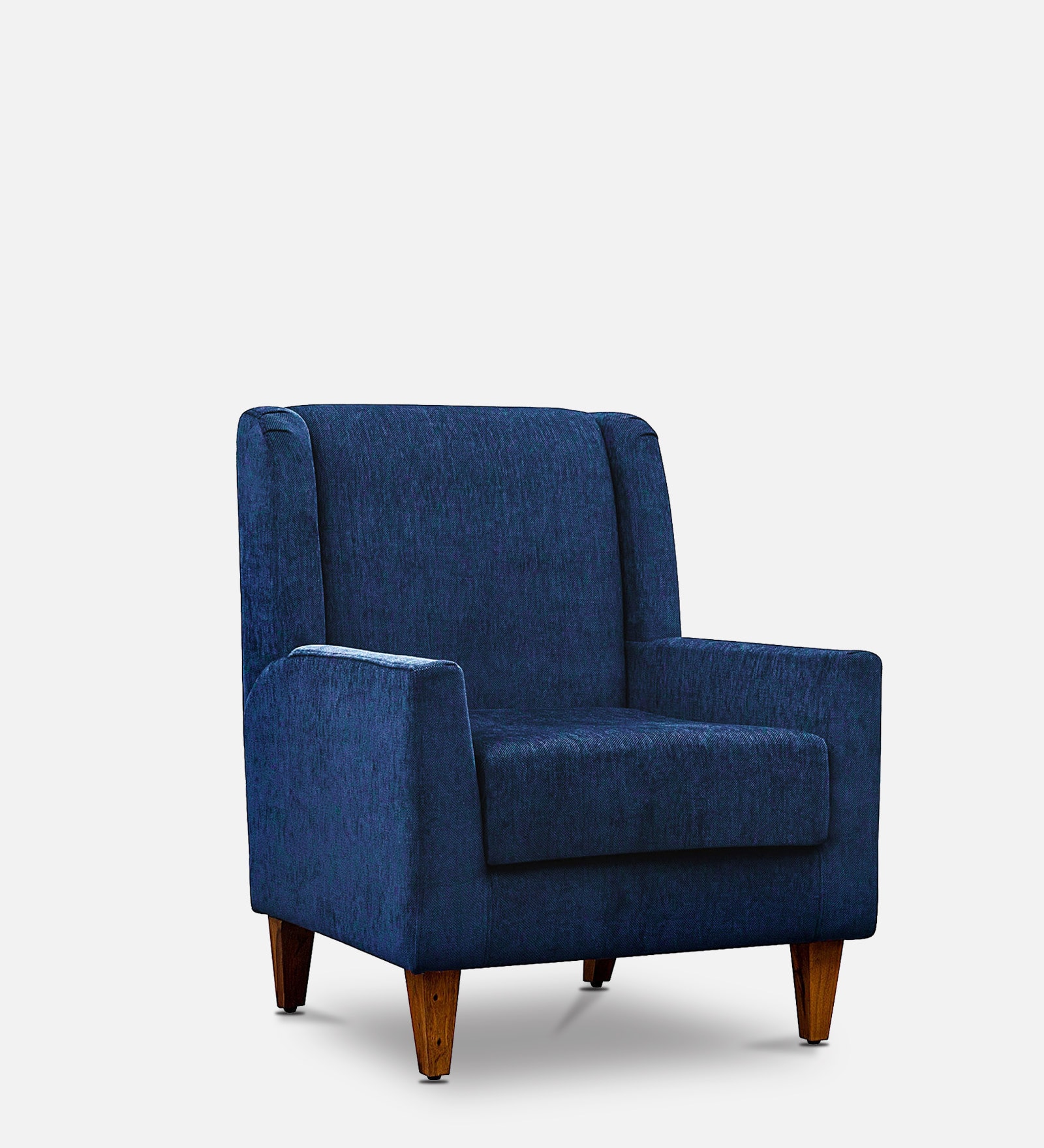 Viga Wing Chair In Royal Blue Colour