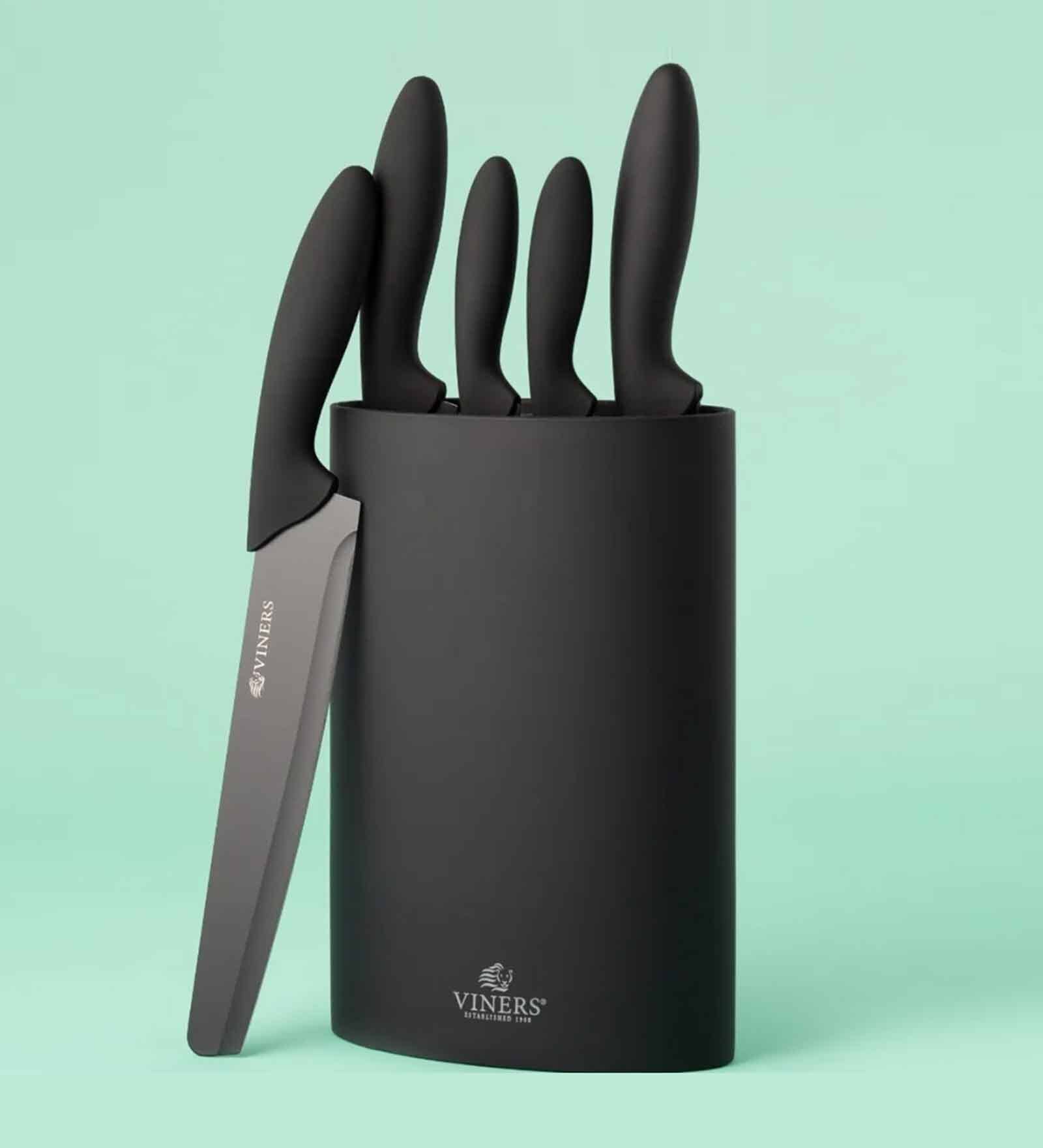 VINERS ASSURE 6 PCE KNIFE BLOCK SET GIFTBOX