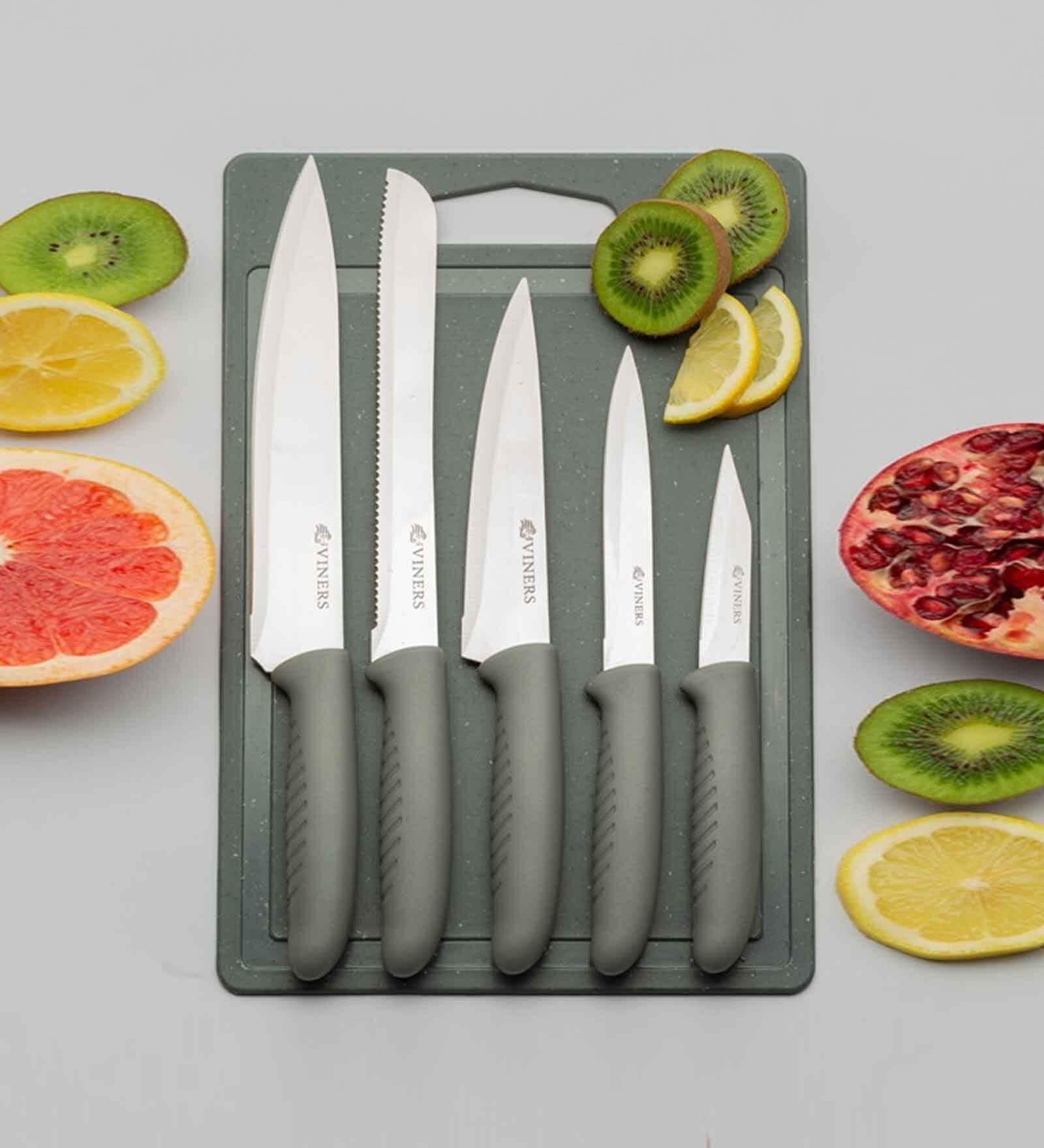VINERS EVERYDAY 5PCE KNIFE AND BOARD SET
